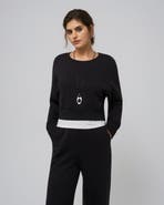 JUANA Hemp Essentials Fleece Cropped Sweater