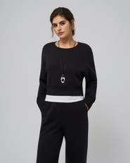 JUANA Hemp Essentials Fleece Cropped Sweater