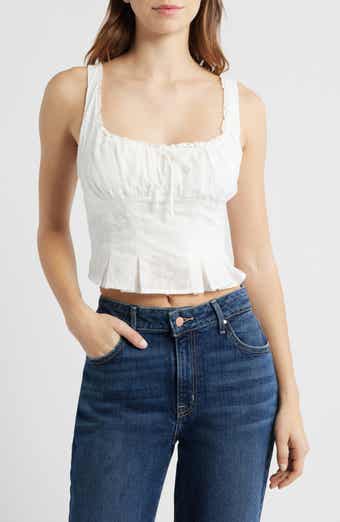 Shirred Crop Top