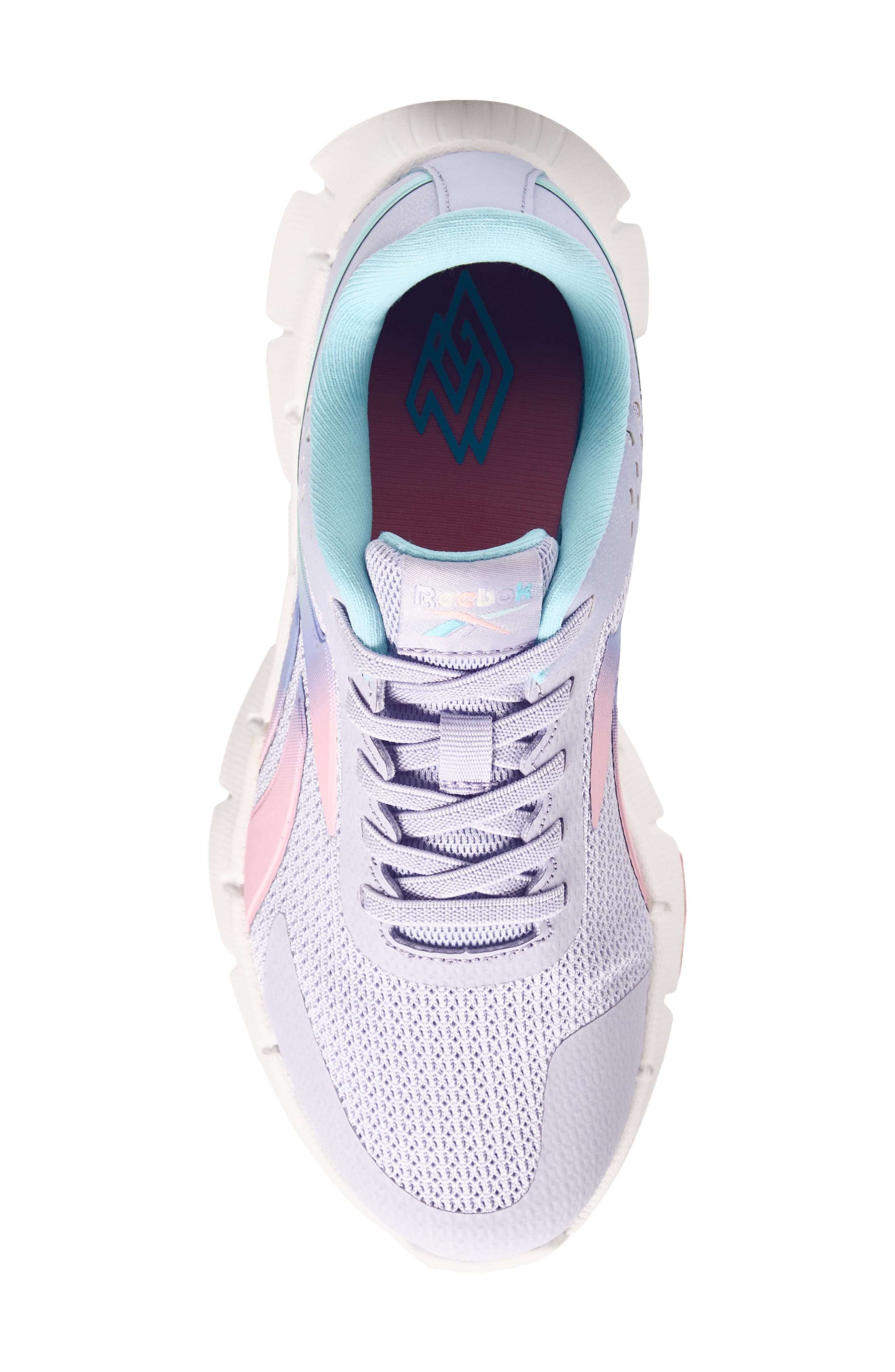 Reebok Kids' Zig Dynamica 2.0 Sneaker, Alternate, color, Lilac/ Pink/ White