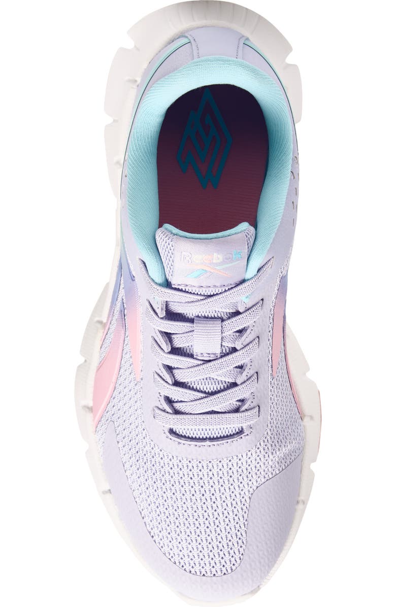 Reebok Kids' Zig Dynamica 2.0 Sneaker, Alternate, color, Lilac/ Pink/ White