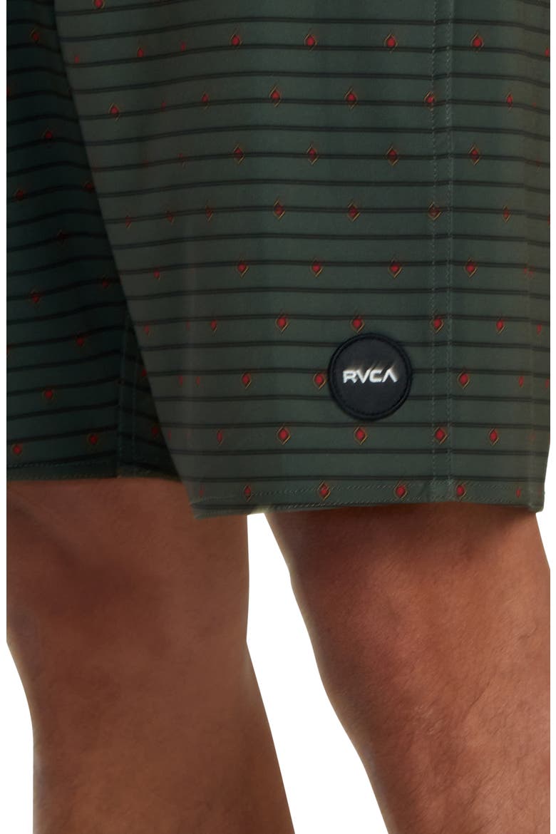 Current Stripe Water Repellent Board Shorts, Alternate, color, OLIVE DITS