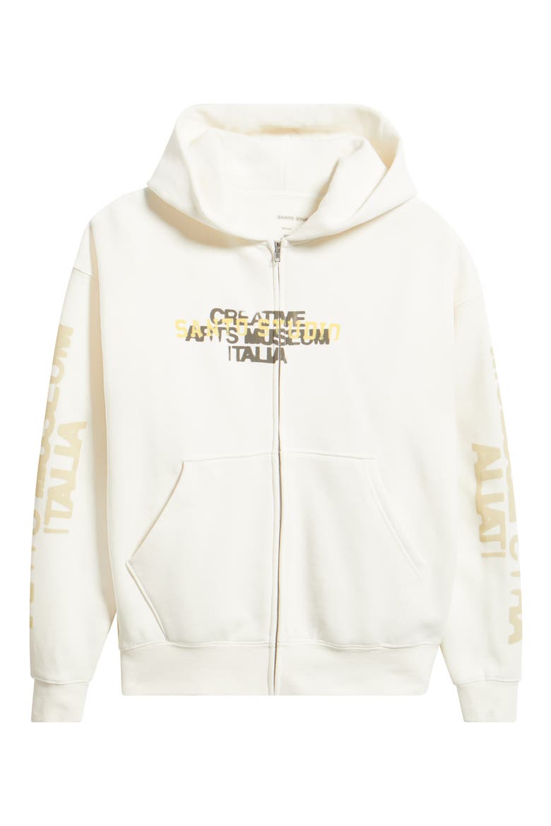 Creative Arts Graphic Zip Hoodie, Alternate, color, CREAM