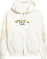 SANTO STUDIO Creative Arts Graphic Zip Hoodie