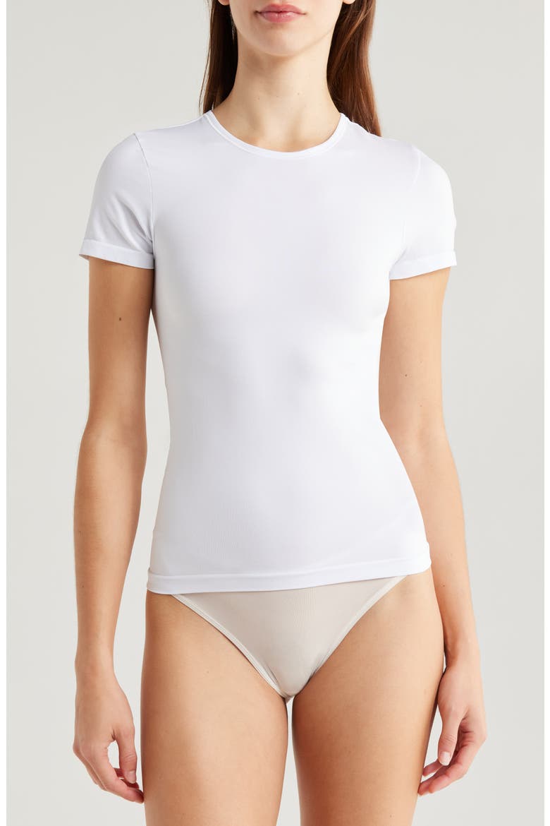 Seamless Layering Tee, Main, color, WHITE