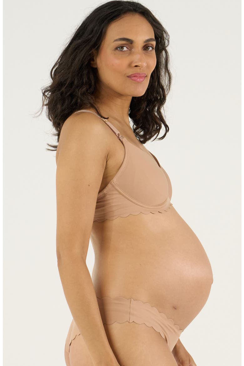 Skin Invisible Maternity And Nursing Bra C/D Cup, Alternate, color, Latte