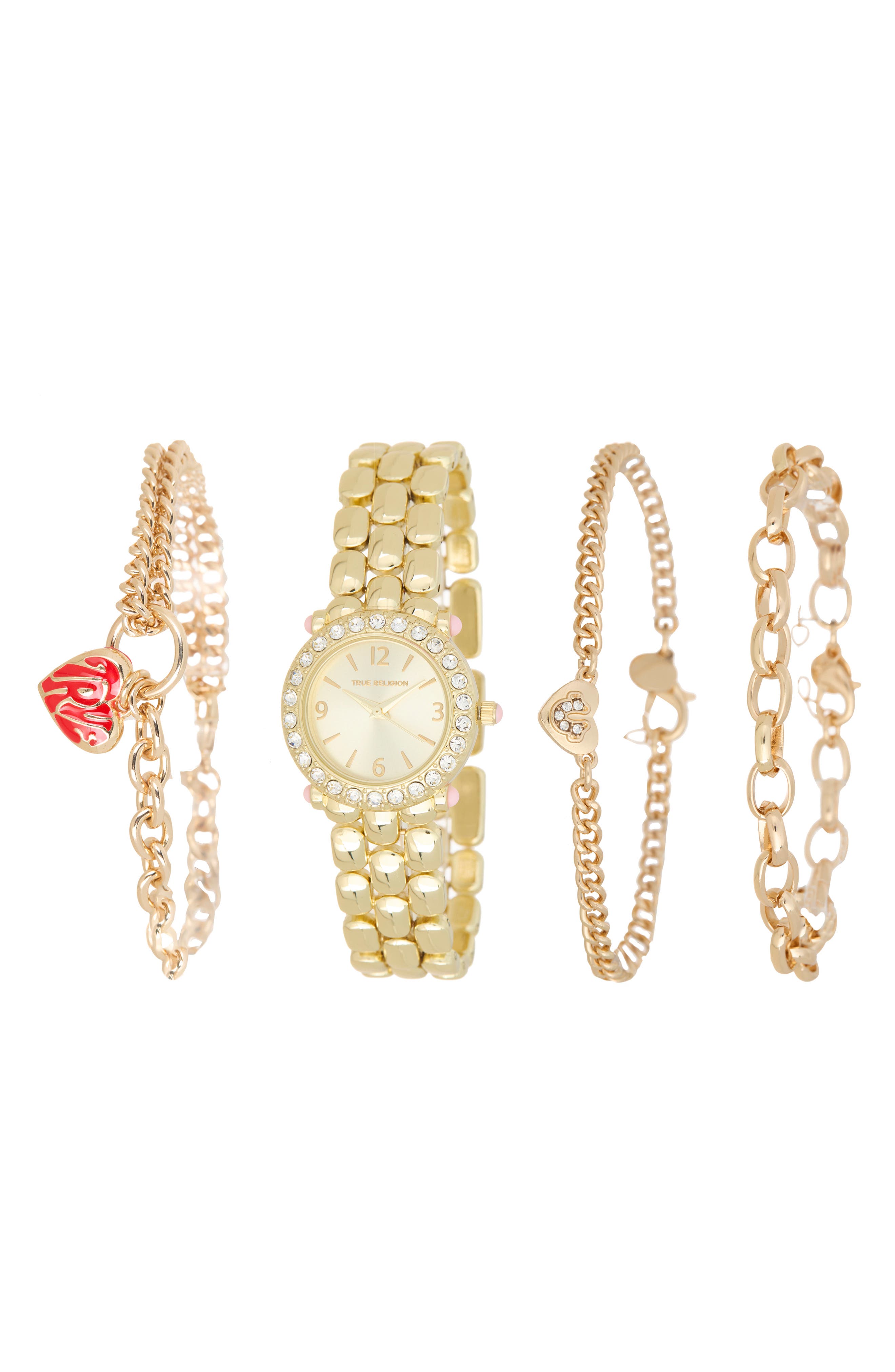 Crystal Bezel Bracelet & Watch Set