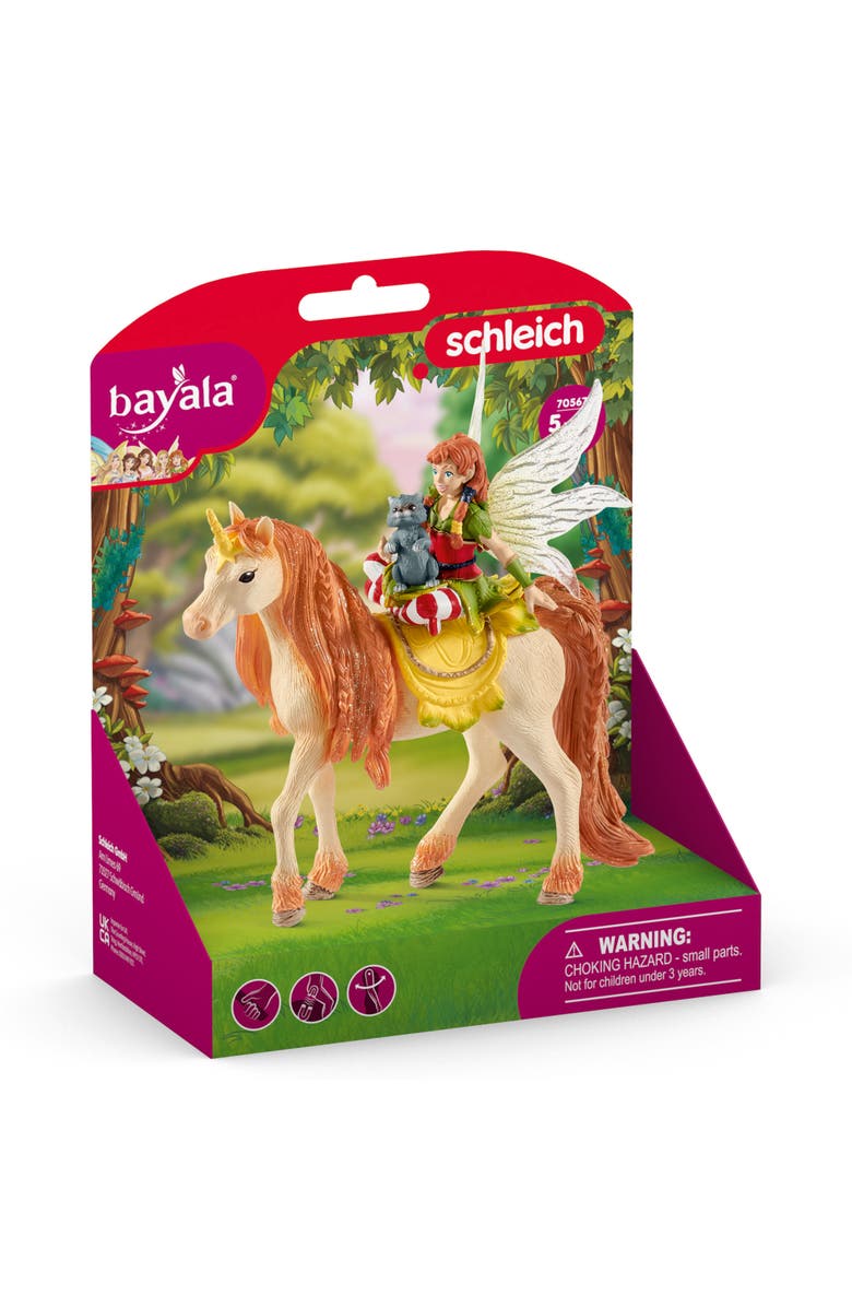 Schleich Bayala Fairy Marween Doll With Glitter Unicorn, Alternate, color, Multicolored