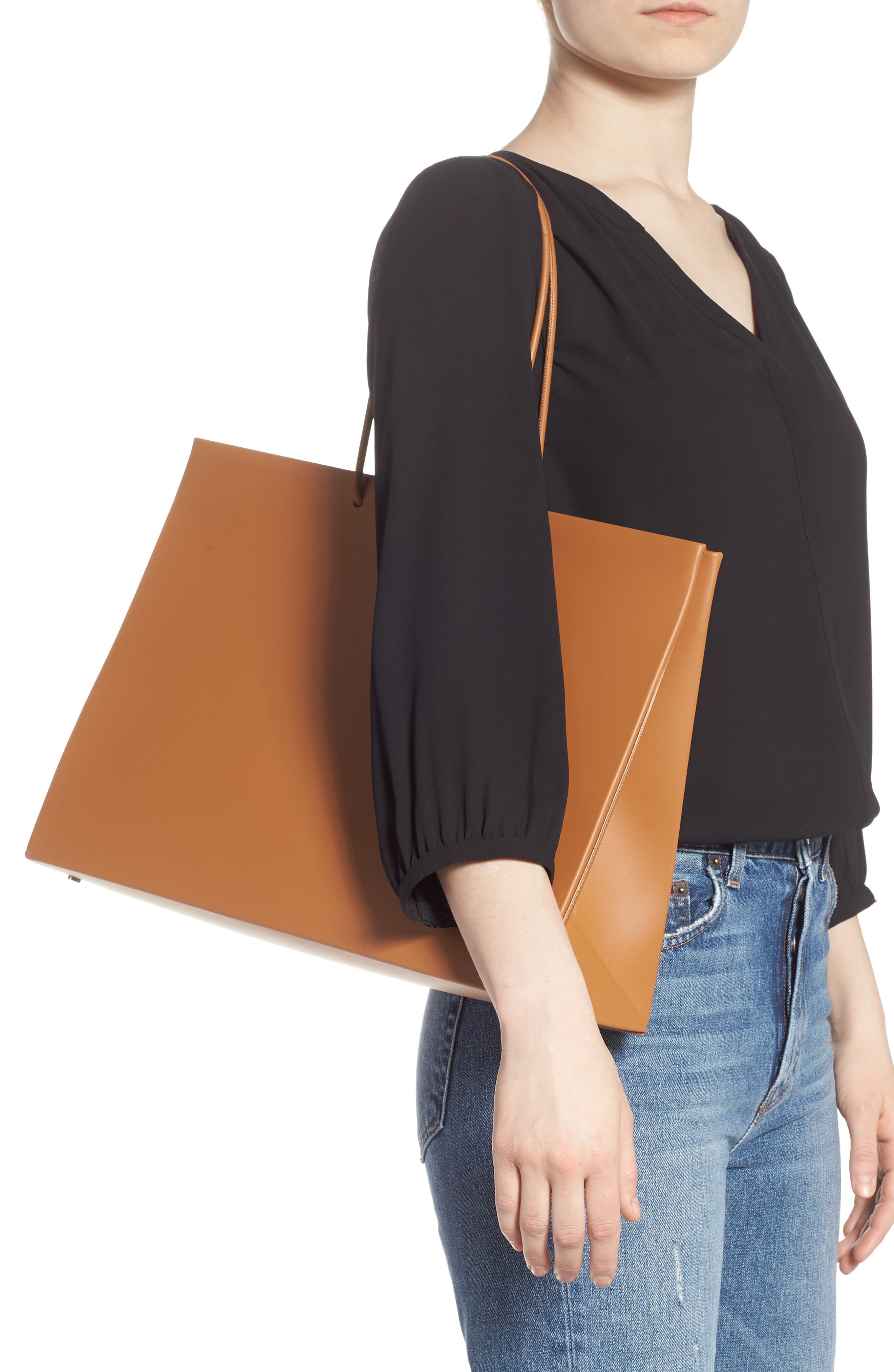 Medea Venti Prima Calfskin Leather Bag, Alternate, color, 