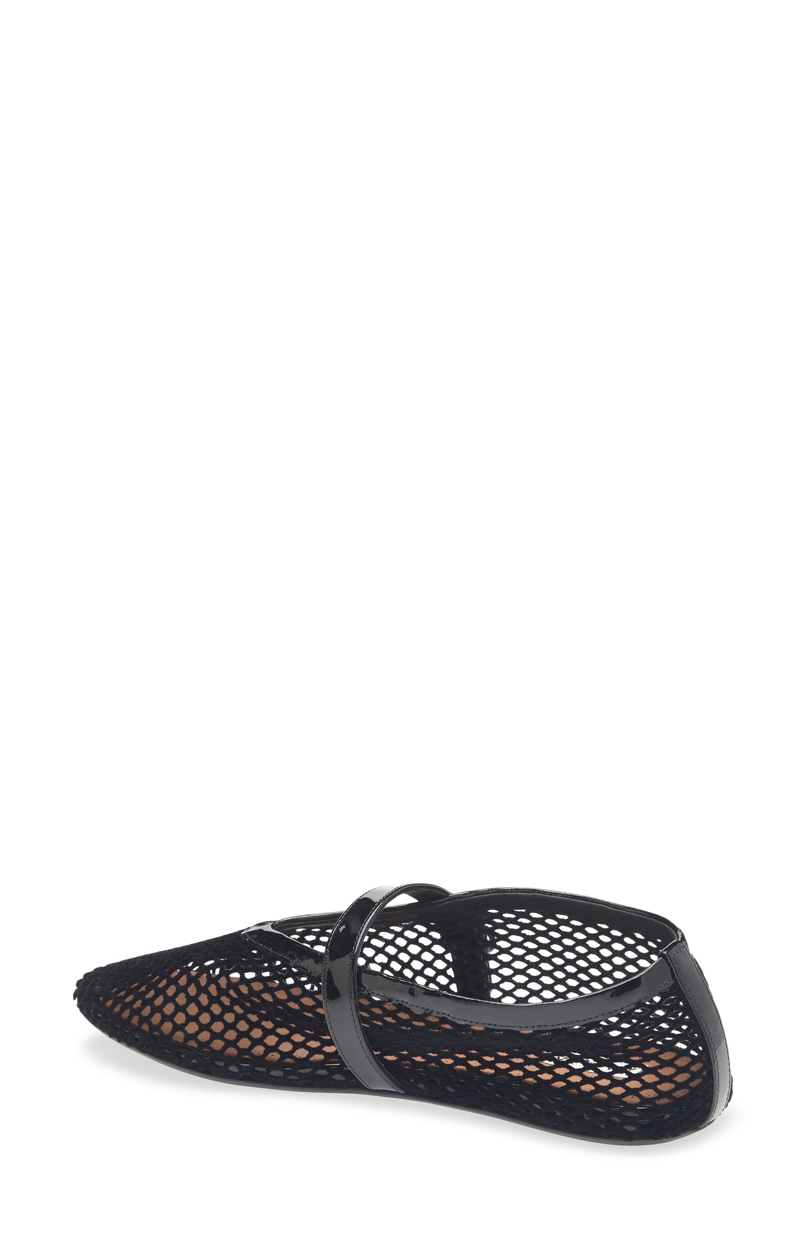 Alaïa Fishnet Mary Jane Flat, Alternate, color, 