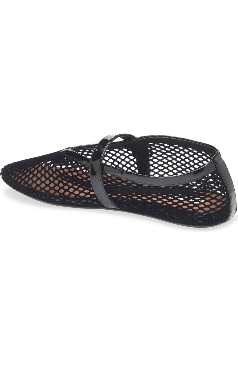 Alaïa Fishnet Mary Jane Flat, Alternate, color,