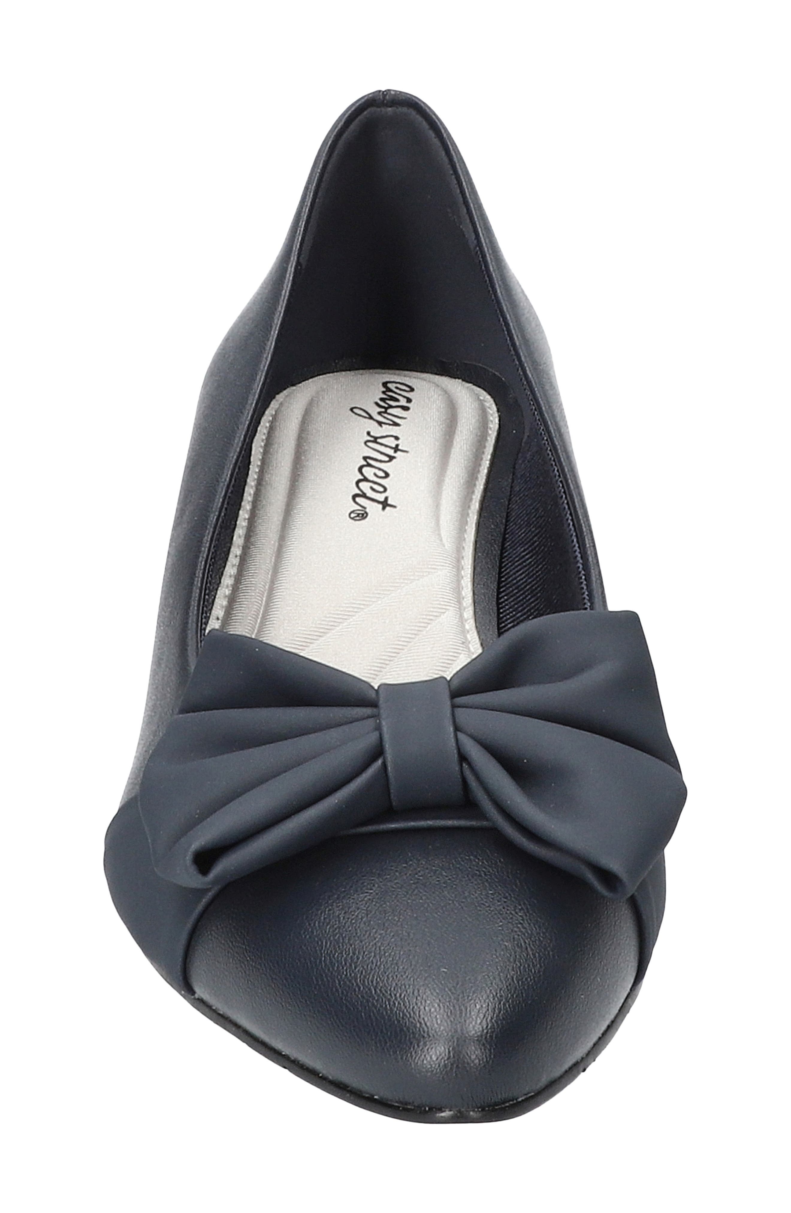 EASY STREET Alva Pointed Toe Pump - Wide Width Available, Alternate, color, Navy