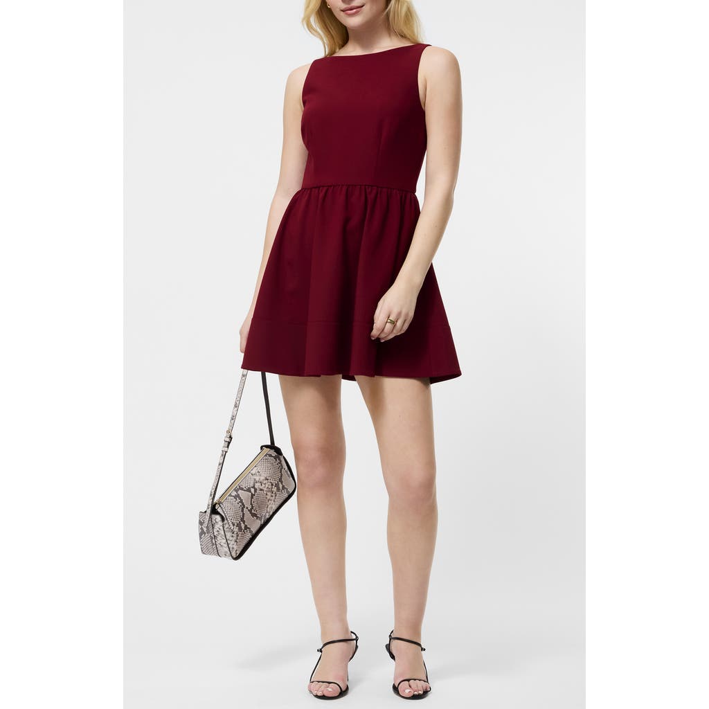 French Connection Azra Sleeveless Twill Minidress In Red