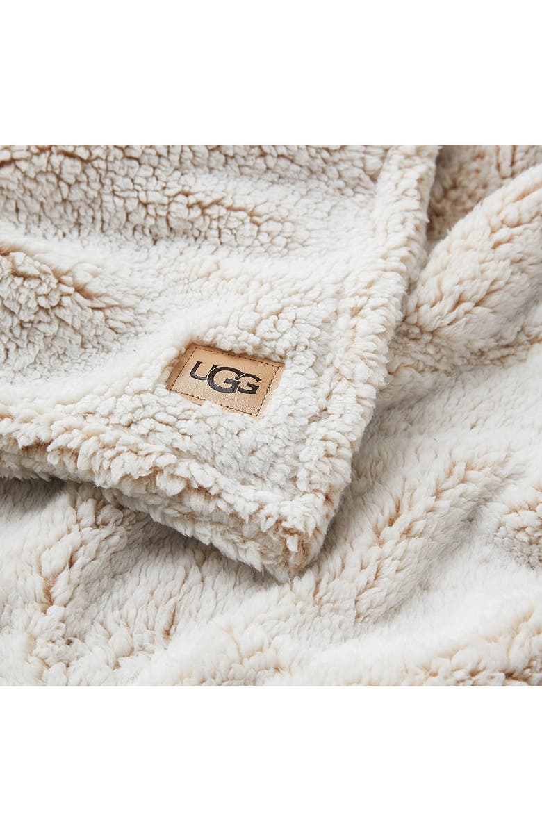 UGG<sup>®</sup> Fleece Logo Throw Blanket, Alternate, color,