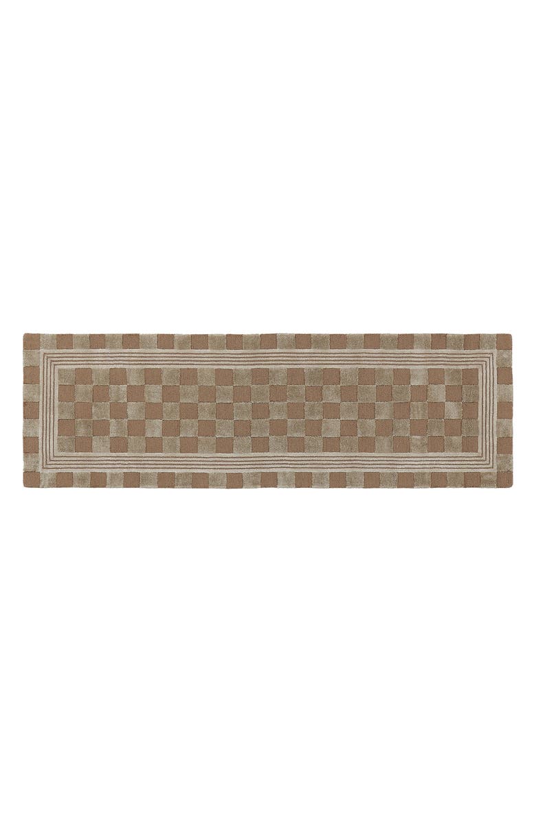 MACKENZIE CHILDS Mocha Tonal Check Rug, Main, color, Mocha