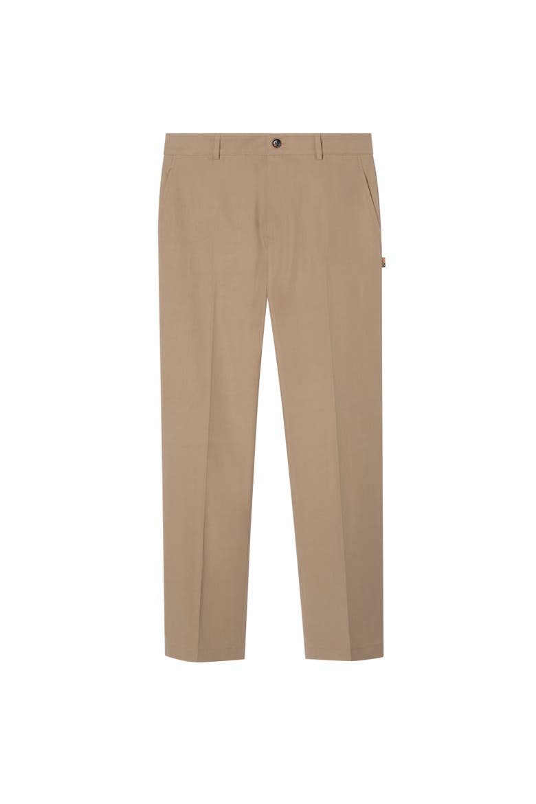 Cotton Twill Chinos, Alternate, color, Saltmarsh beige