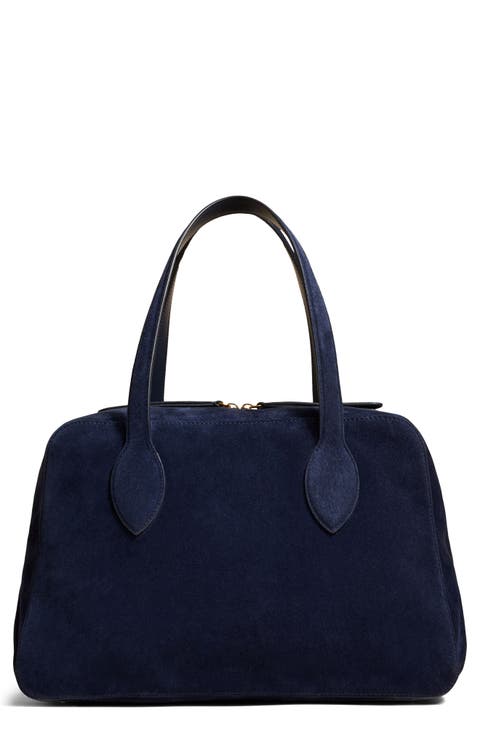 Medium Maeve Suede Satchel