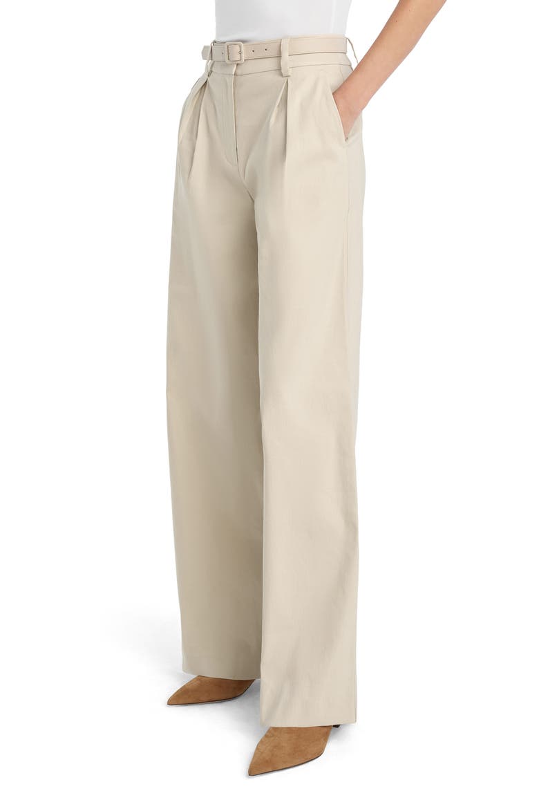 The Miranda Wide Leg Linen Blend Pants, Alternate, color, LIGHT KHAKI