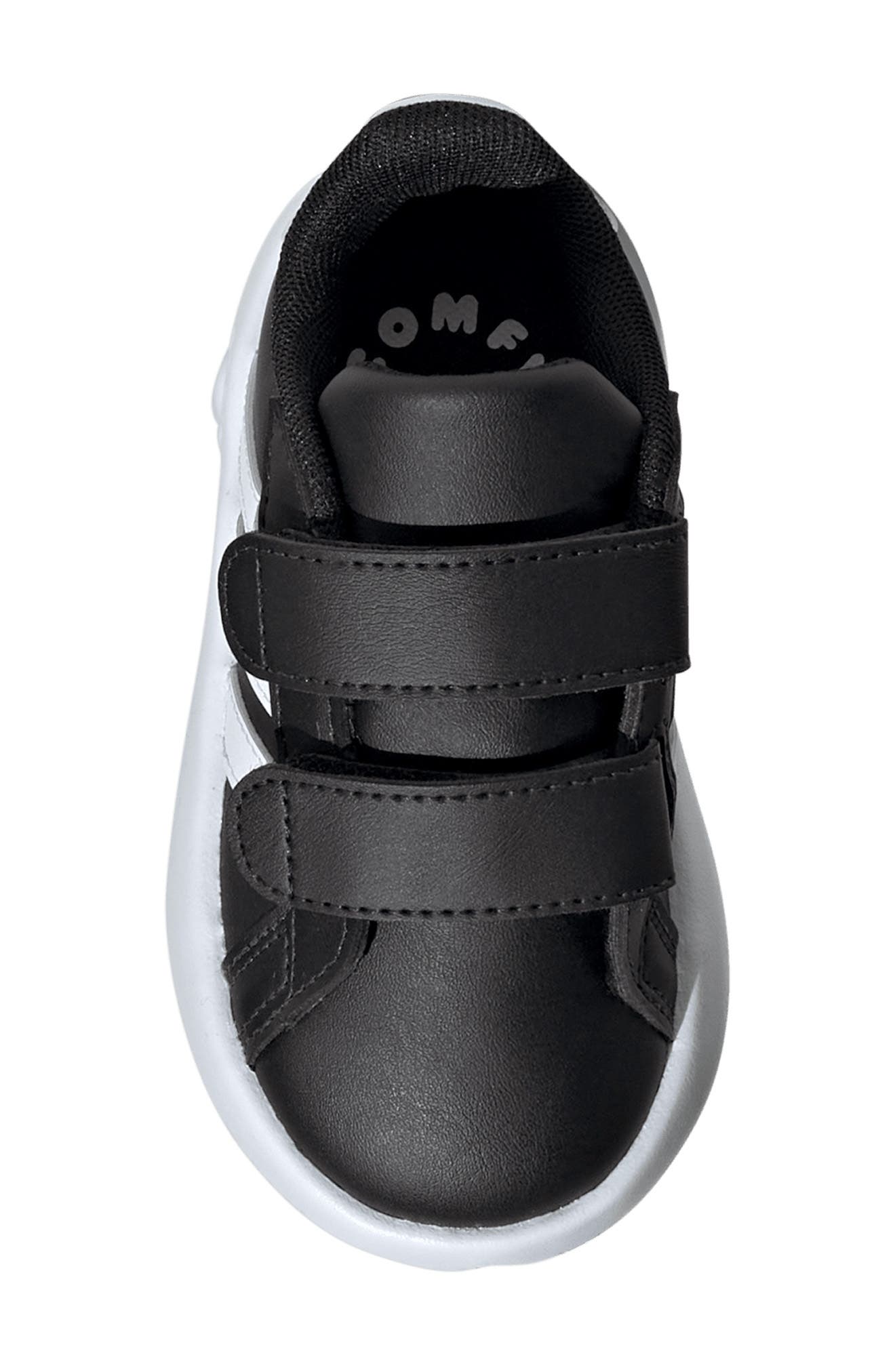 adidas Kids' Grand Court Tennis Shoe, Alternate, color, Core Black/ Footwear White