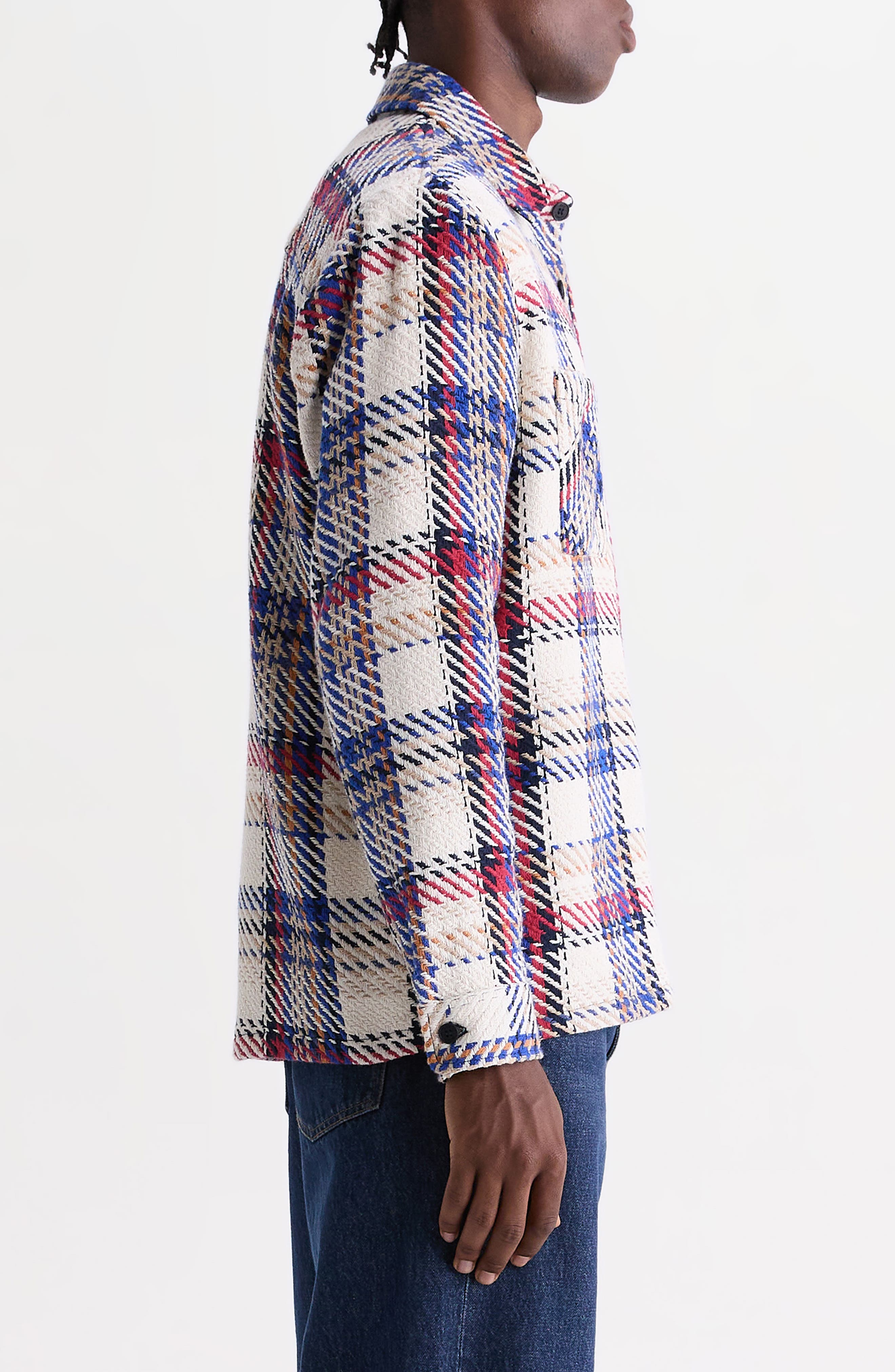 Wax London Whiting Jazz Weave Overshirt (Men) | Nordstrom