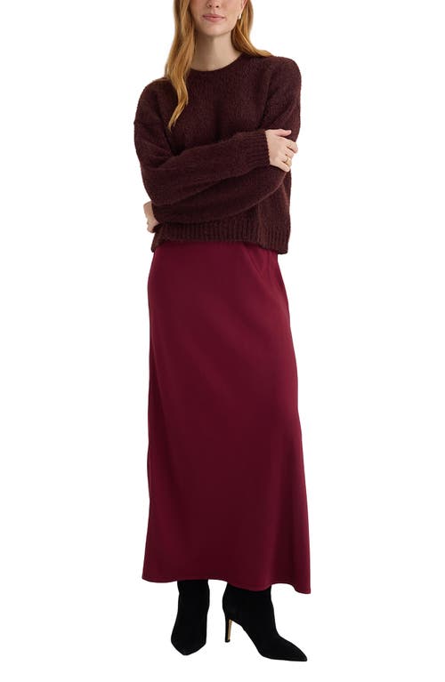 Bella Dahl Drop Shoulder Sweater In Brown