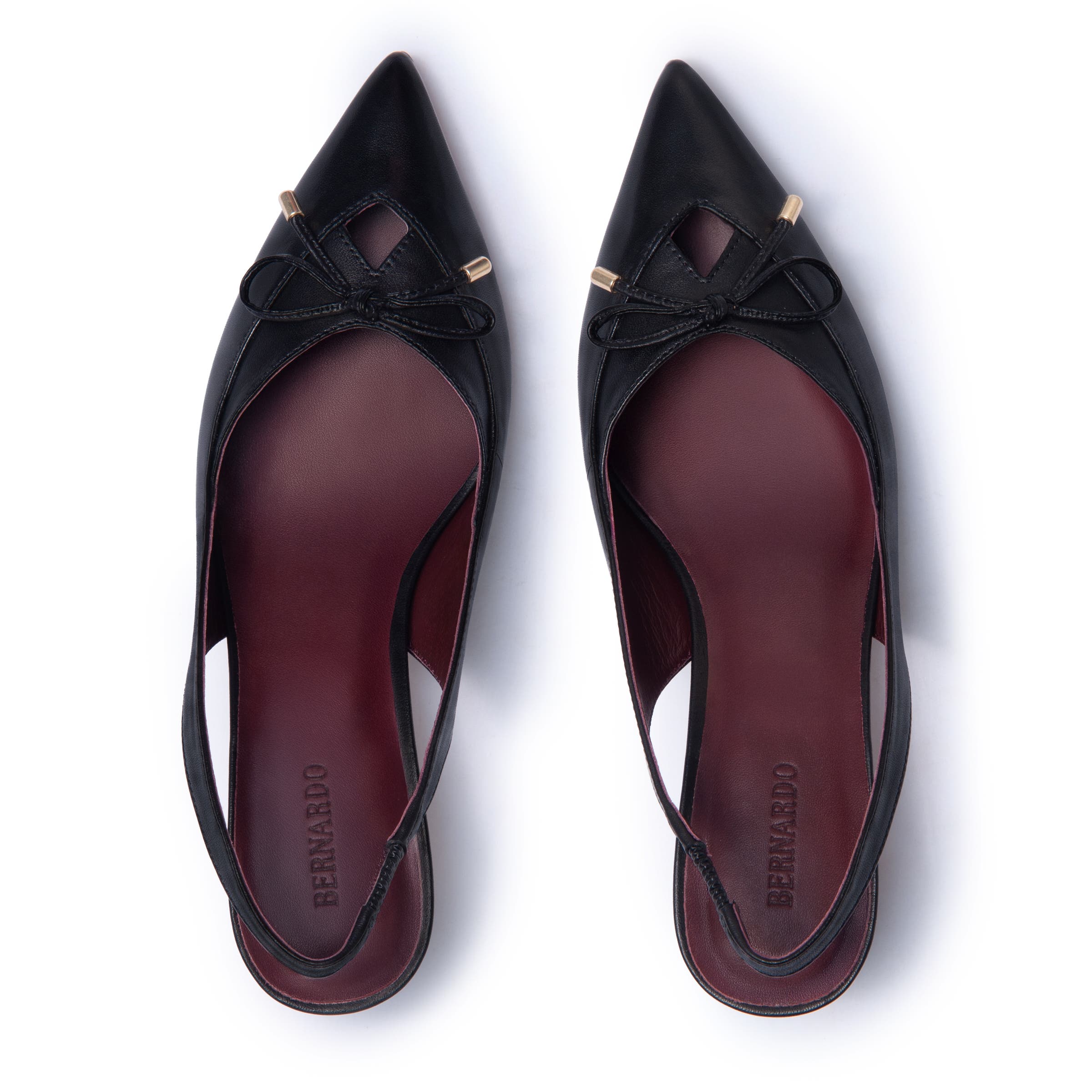 Bernardo Footwear Misha Kitten Heel Pump, Alternate, color, Black