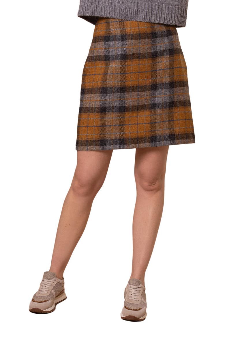 British Celt Wool Skirt, Main, color, Cairngorm Ochre