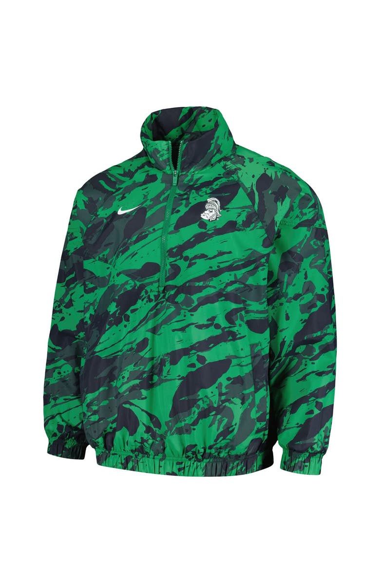 Nike Men's Nike  Green Michigan State Spartans Anorak Half-Zip Jacket, Alternate, color, 