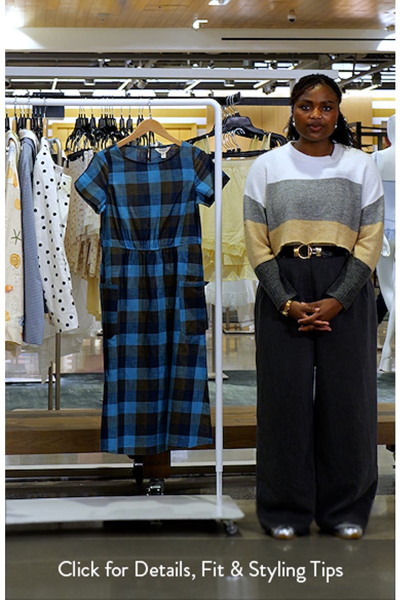 Haneth Check Print Midi Dress video