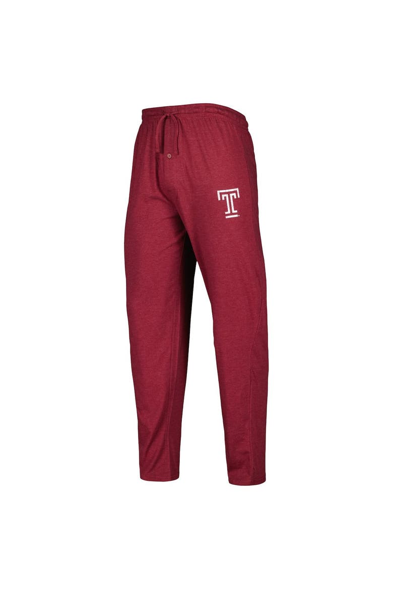 Men's Concepts Sport Cherry/Charcoal Temple Owls Meter Long Sleeve T-Shirt & Pants Sleep Set, Alternate, color, Maroon
