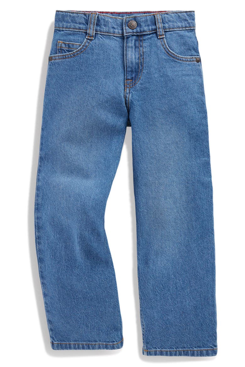 Kids' Relaxed Jeans, Main, color, MID WASH