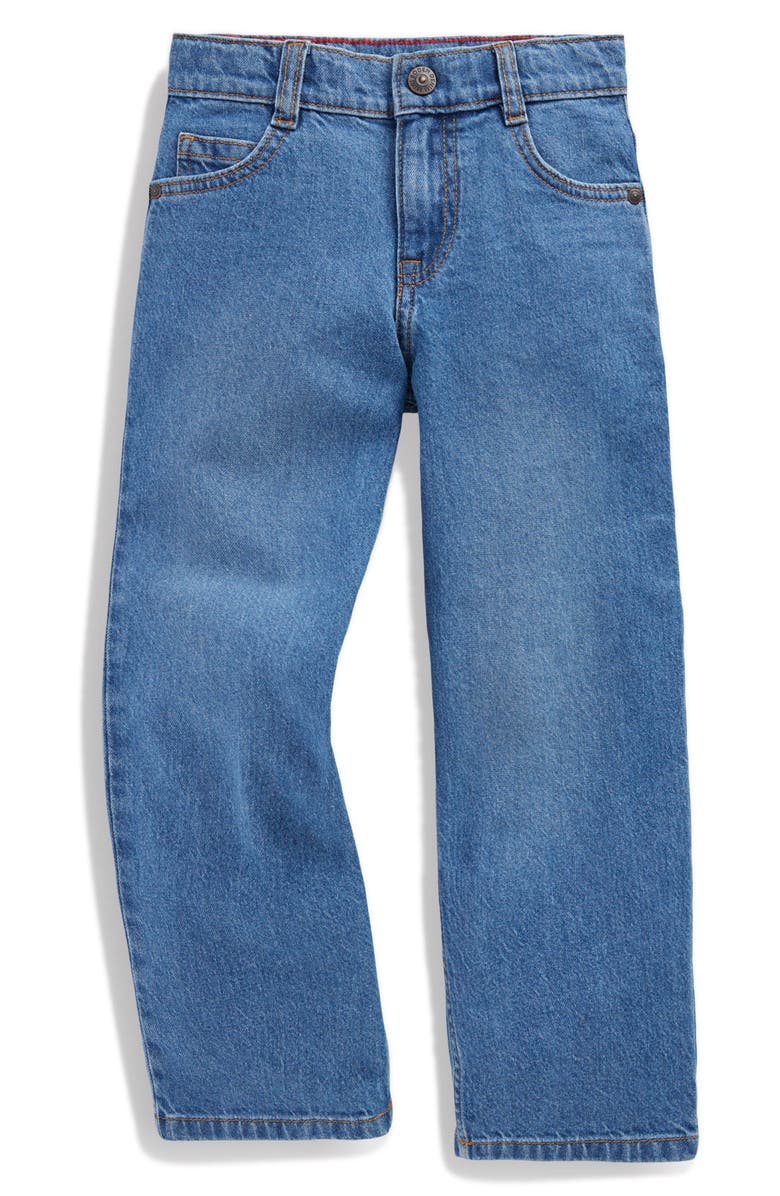 Mini Boden Kids' Relaxed Jeans, Main, color, Mid Wash