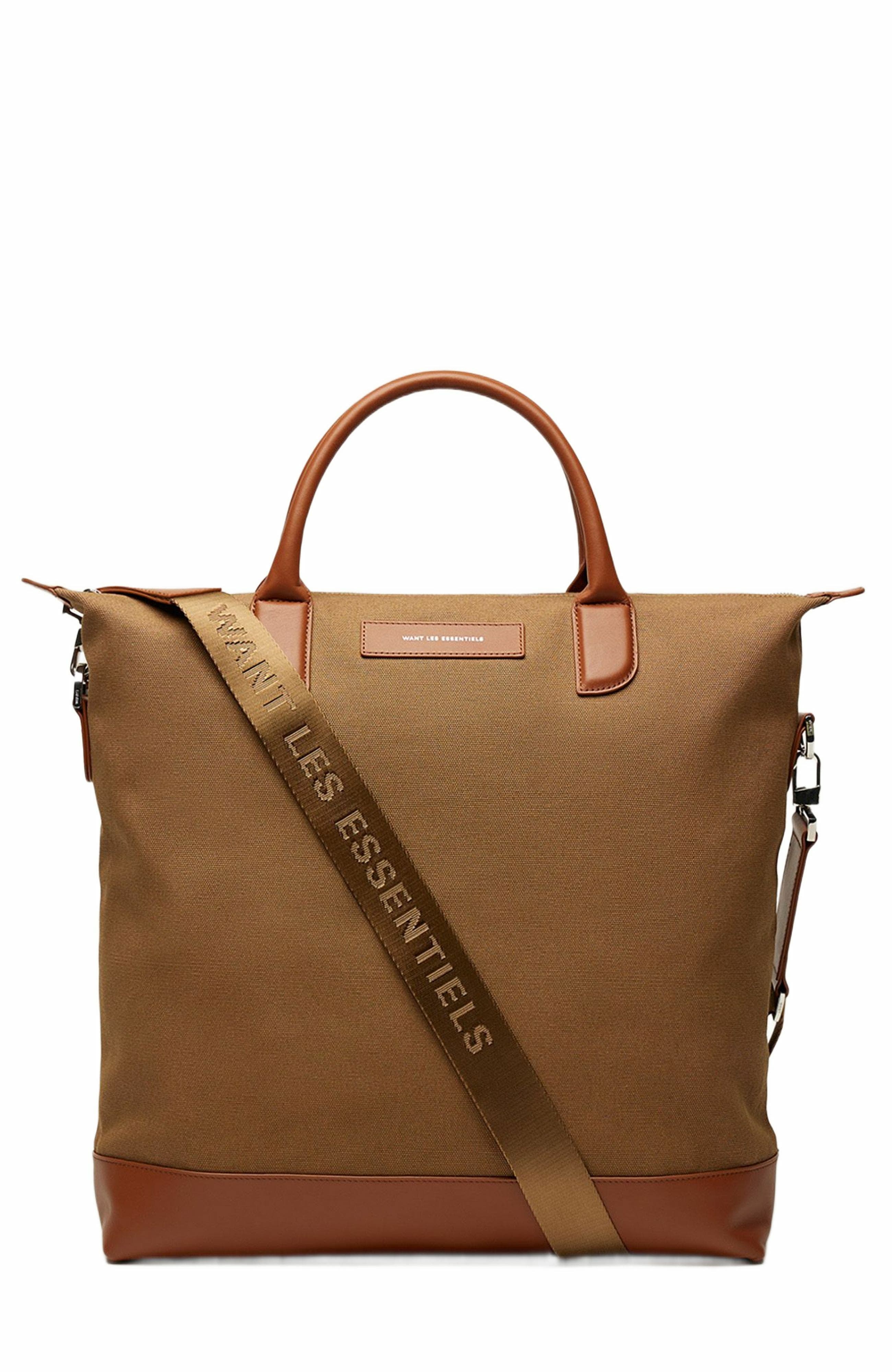 Want Les Essentiels O
Hare Organic Cotton Canvas Tote, Alternate, color, Dark Camel