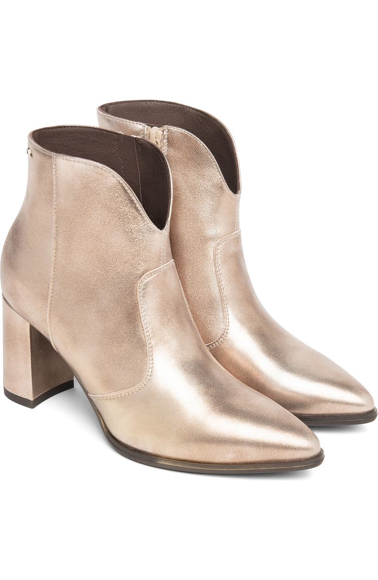 NeroGiardini V-Cut Bootie, Alternate, color, Gold