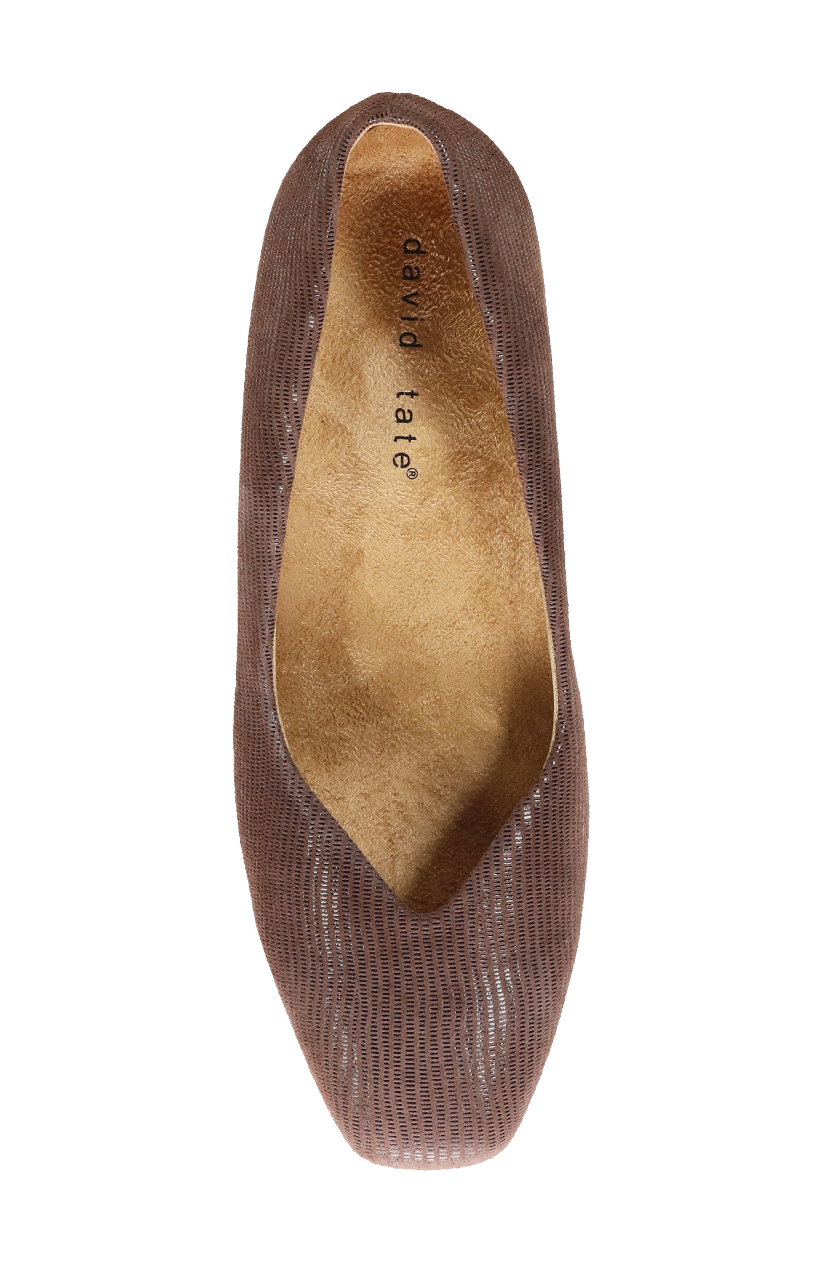 David Tate Freedom Pump, Alternate, color, Brown Mini Lizard