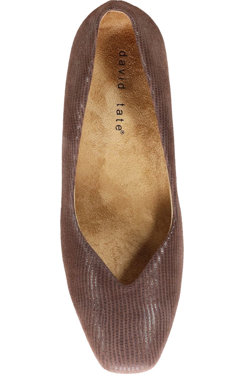 David Tate Freedom Pump, Alternate, color, Brown Mini Lizard