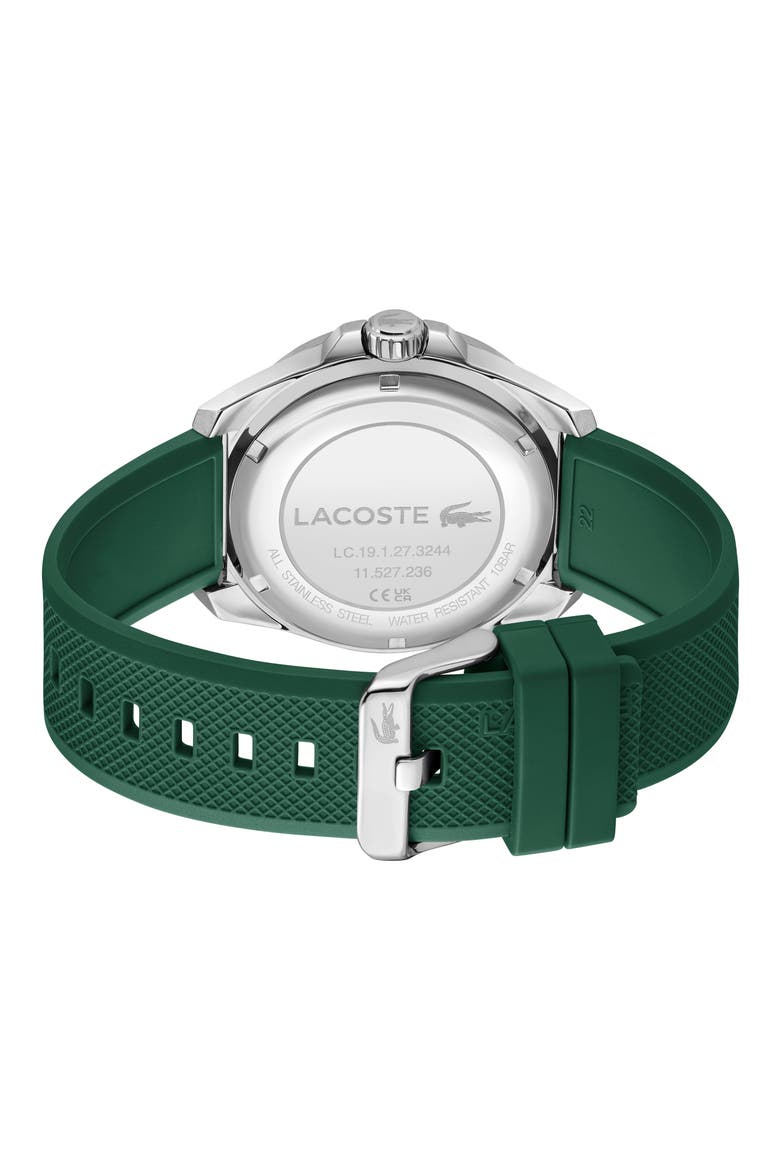Capbreton Silicone Strap Watch, 43mm, Alternate, color, WHITE