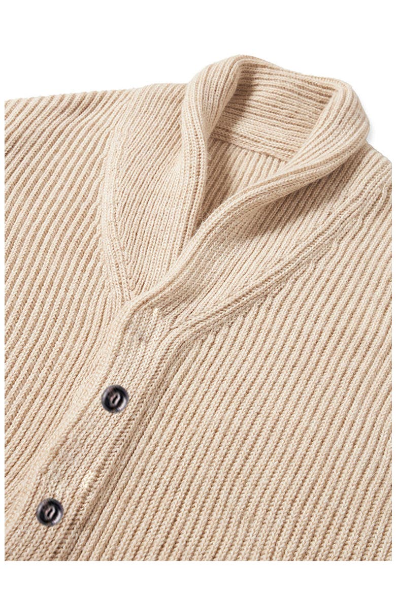 Alpaca Shawl Collar Cardigan, Alternate, color, Camel