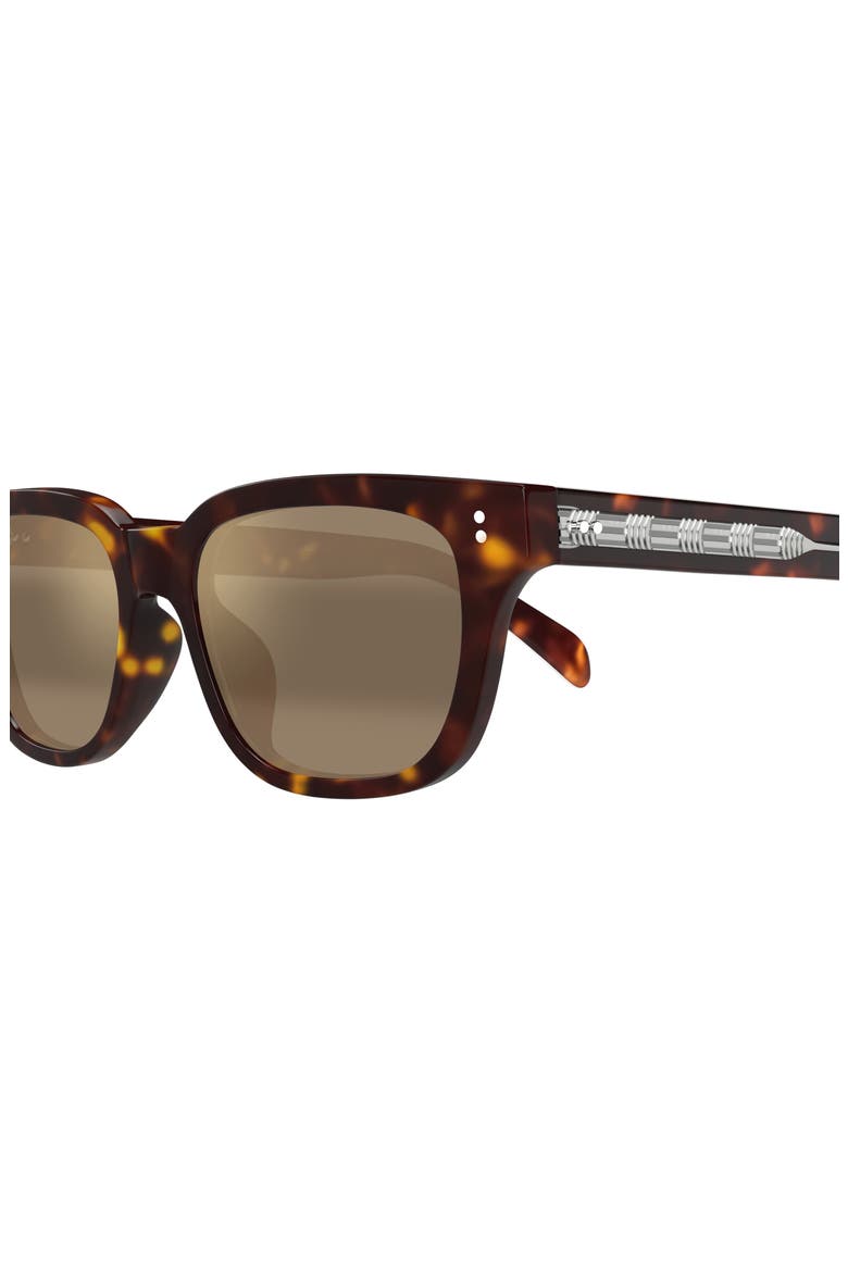 Likeke 54mm Polarized Square Sunglasses, Alternate, color, BROWN