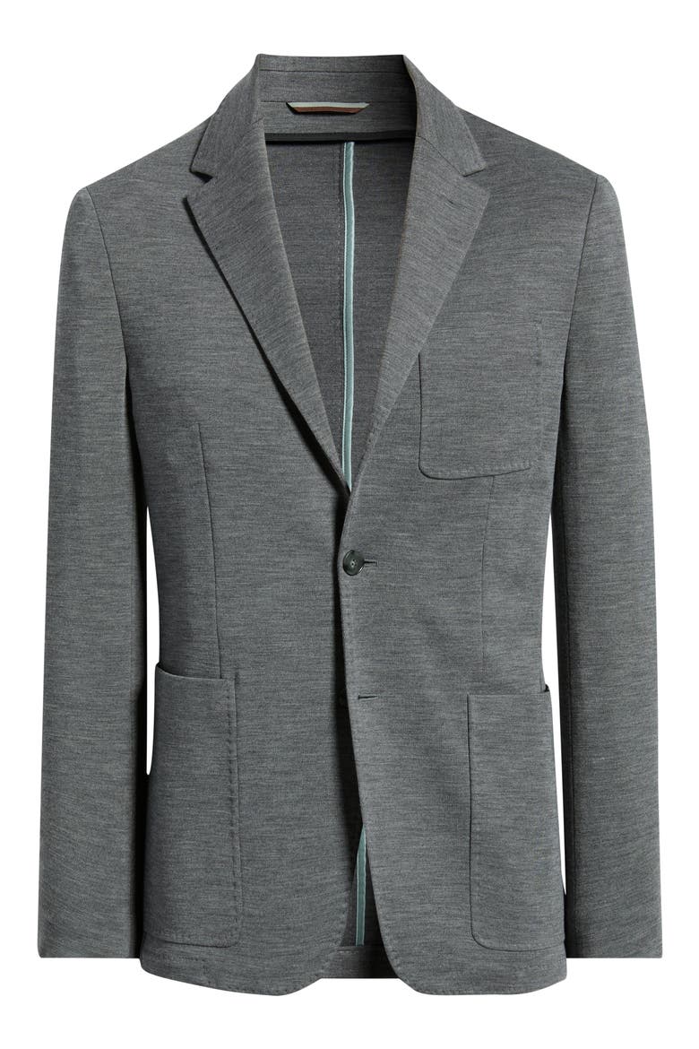Impeccabile Trim Fit Wool Sport Coat, Alternate, color, GREY