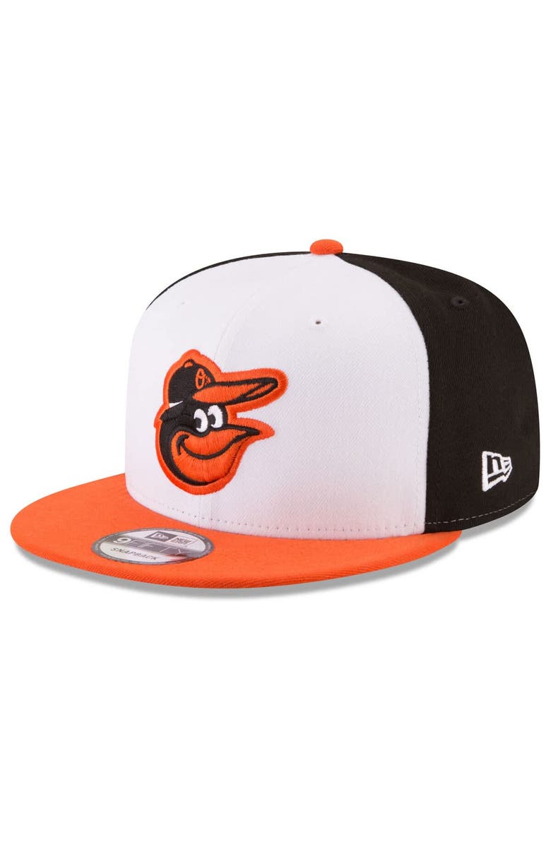 New Era Men's New Era White/Orange Baltimore Orioles 2024 MLB Postseason Side Patch 9FIFTY Snapback Hat, Alternate, color,