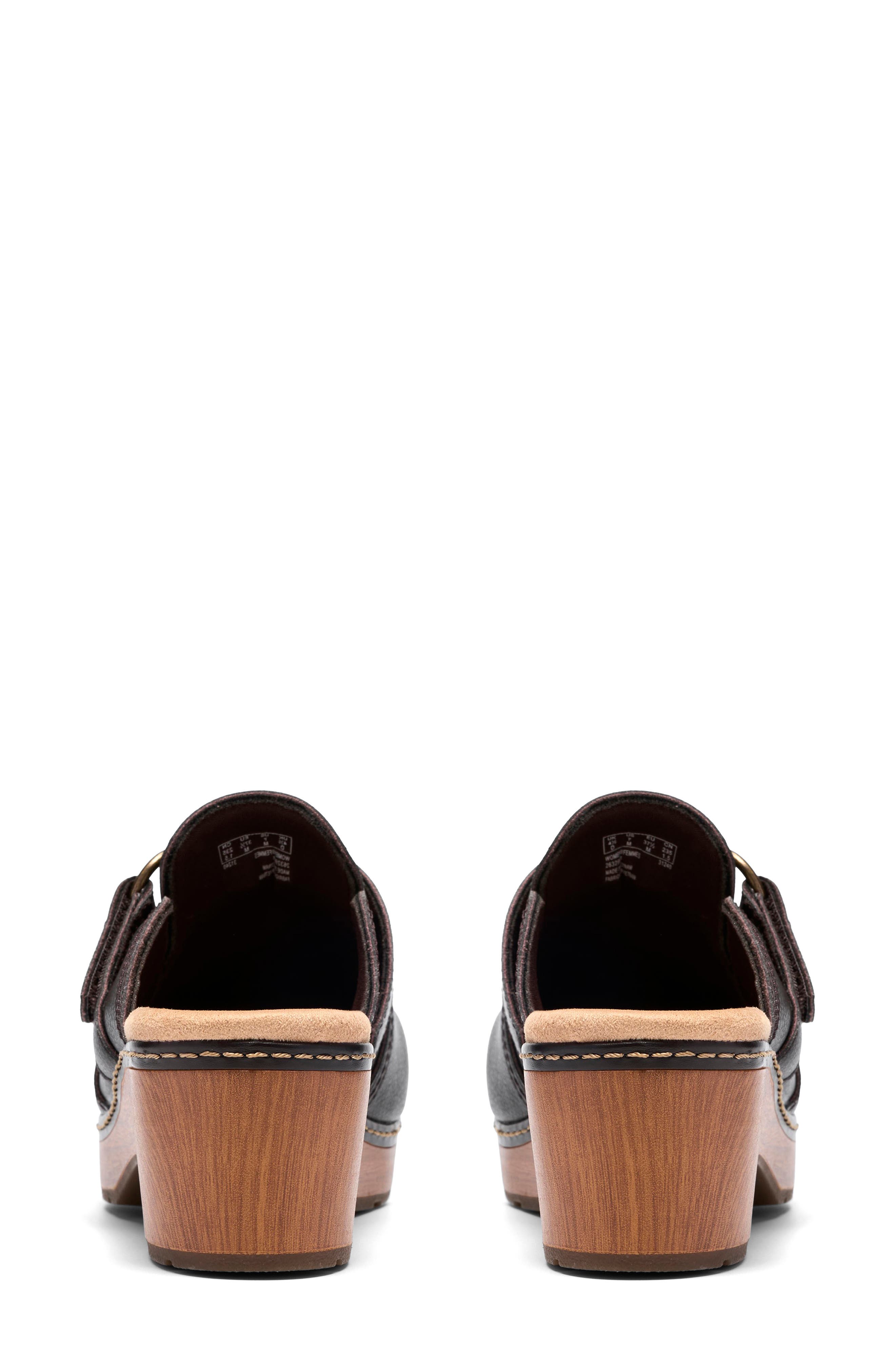 Paizlee Ali Clog, Alternate, color, DARK BROWN LEATHER