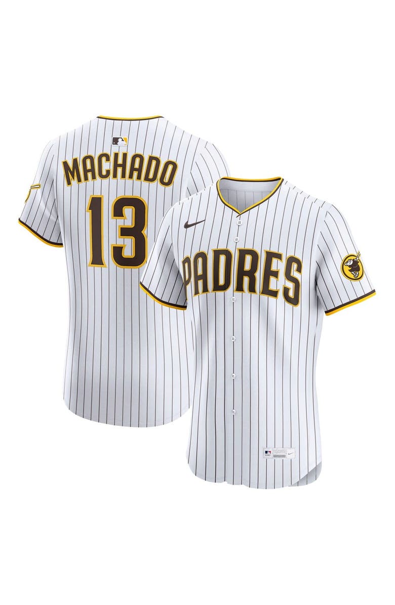 Nike Men's Nike Manny Machado White San Diego Padres Home Elite Player Jersey, Main, color, White