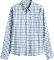 vineyard vines Kids' Lowcountry Plaid Performance Cotton Shirt
