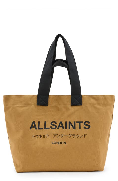 Ali Logo Cotton Canvas East/West Tote