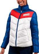 G-III 4HER BY CARL BANKS Women's G-III 4Her by Carl Banks White/Royal New York Giants New Star Quilted Full-Zip Jacket