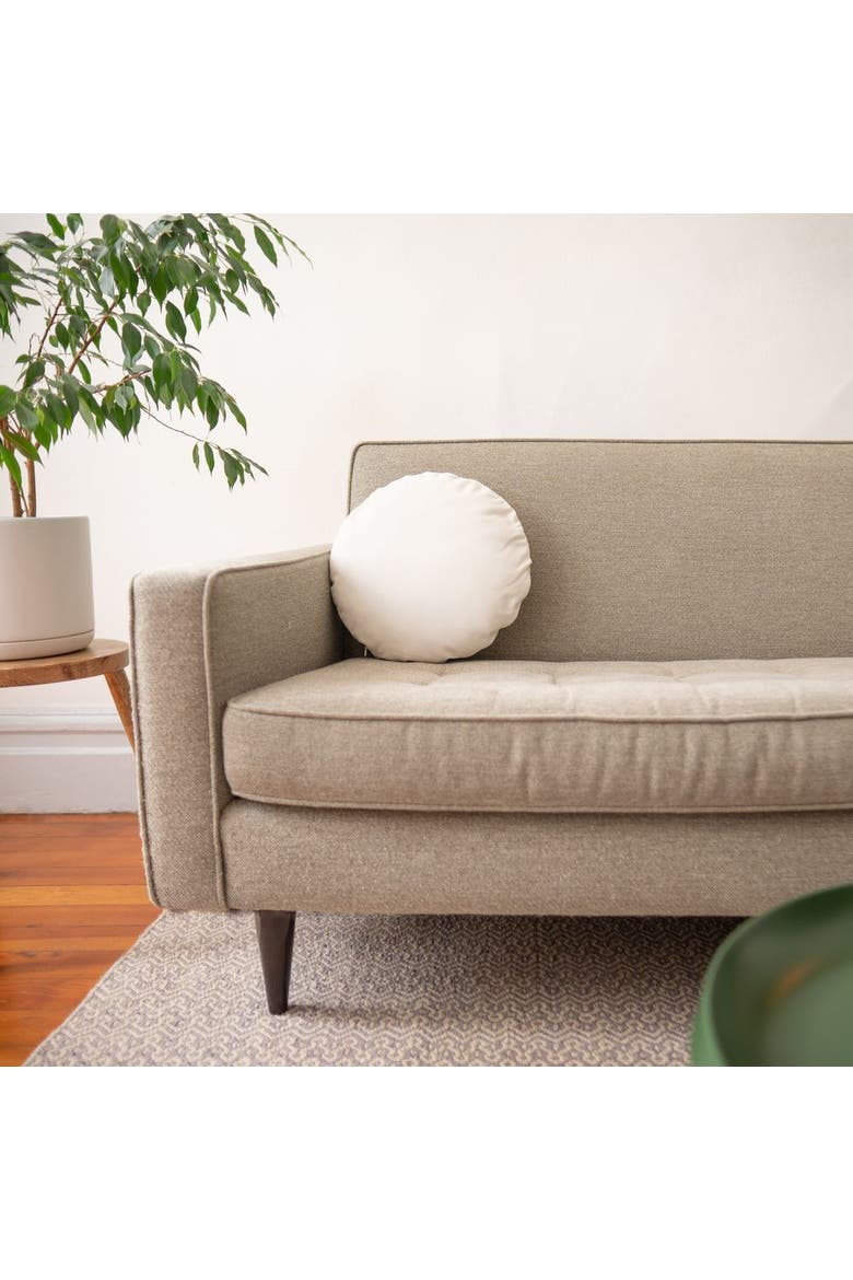 The Small Circle in Canvas, Alternate, color, Cream