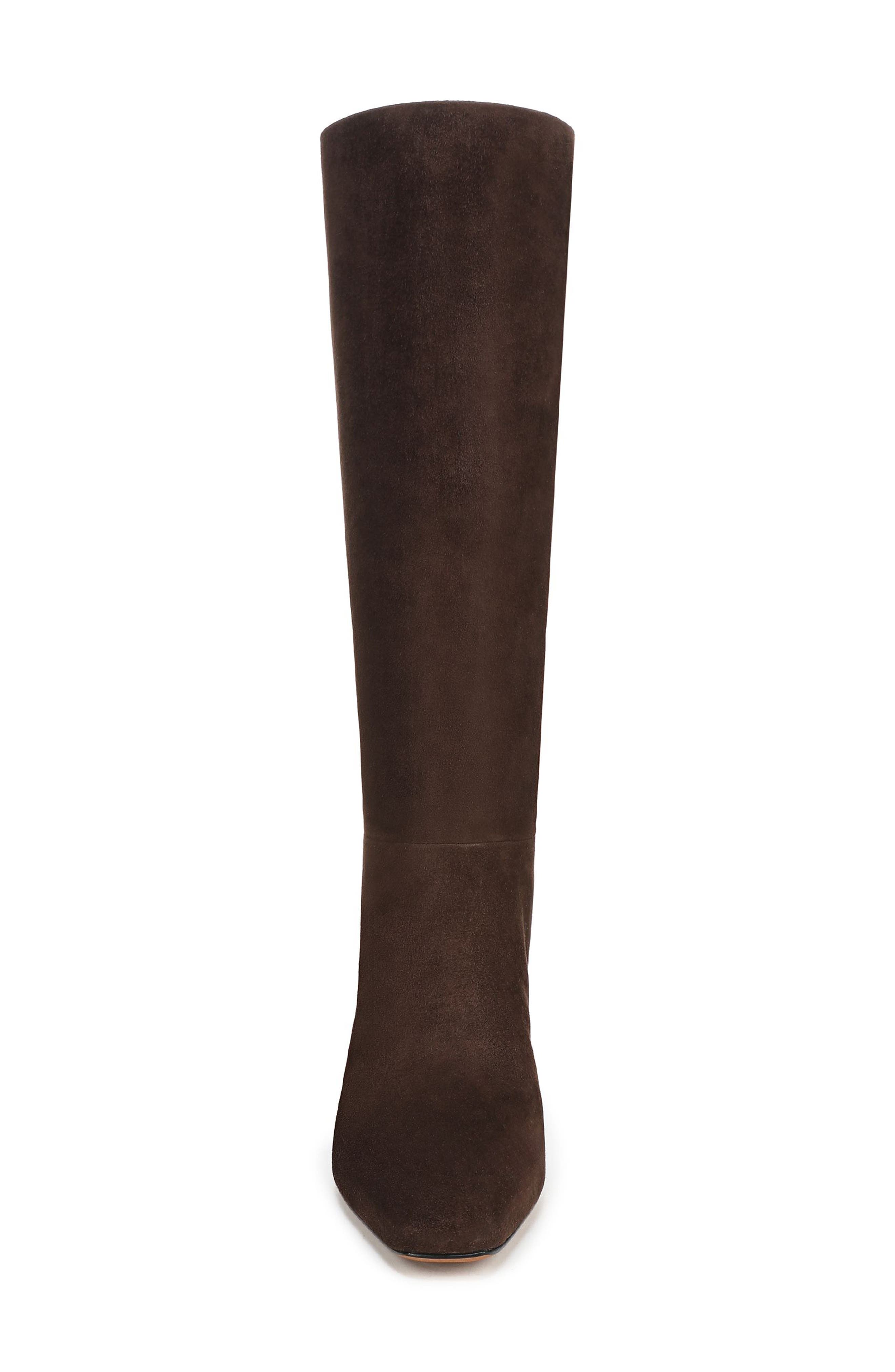 Vince Harlan Knee High Boot, Alternate, color, Cacao Brown Suede