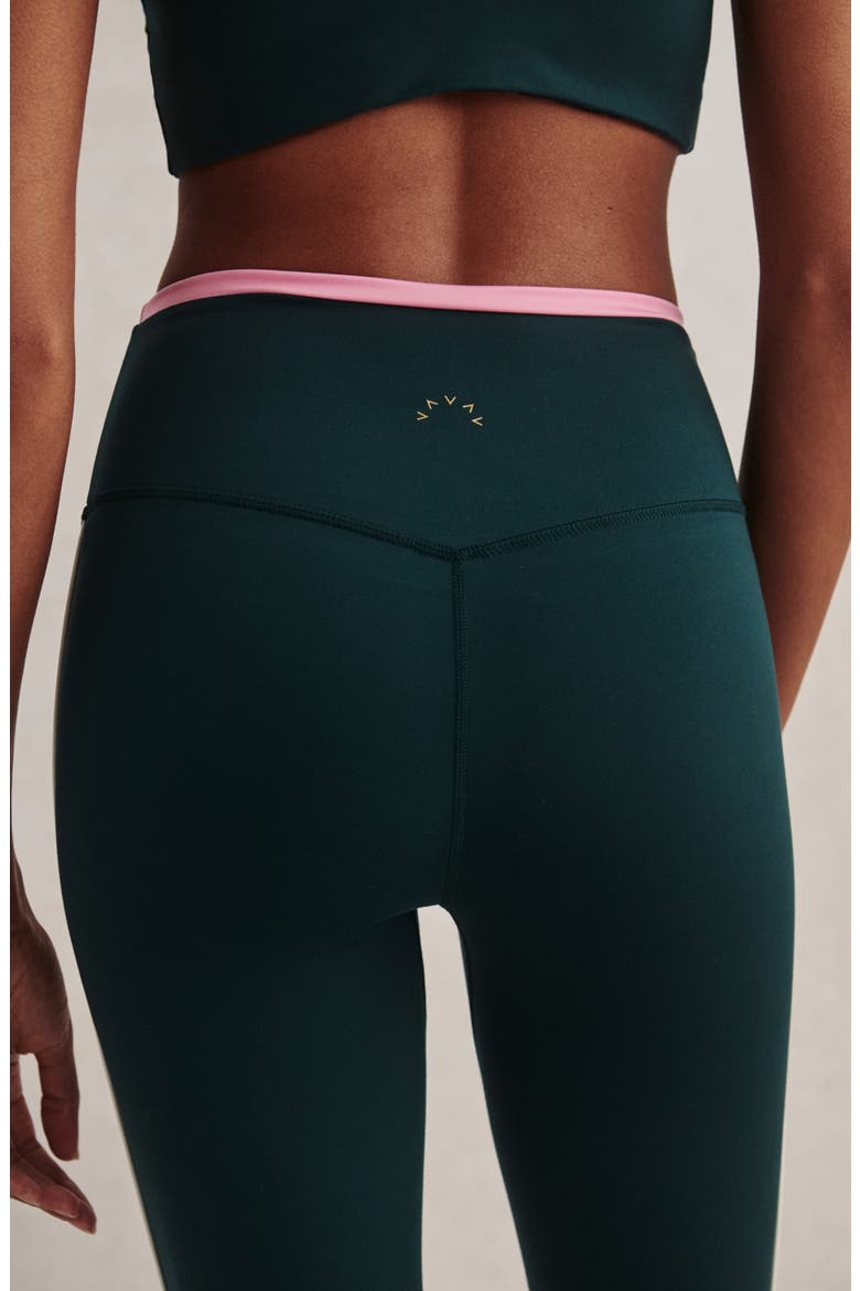 FreeSoft Contrast High Waist 7/8 Leggings, Alternate, color, PONDEROSA PINE