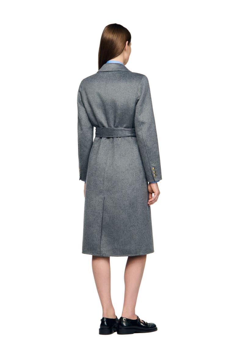 Double-faced check coat, Alternate, color, Grey